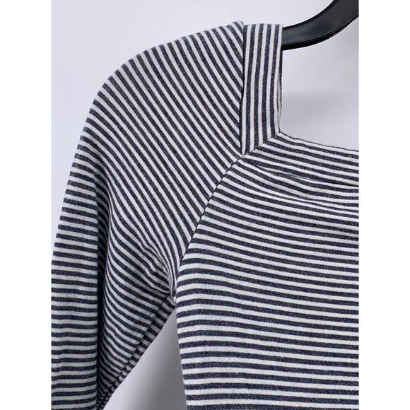 URBAN OUTFITTERS Women's Blue-White Striped Straight-Neck Bodycon Dress SZ XS - Picture 5 of 12